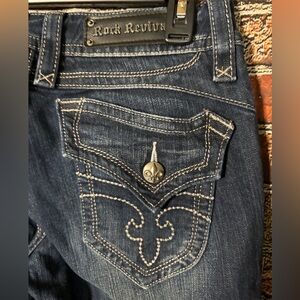 Rock Revival Jeans Sz 30 Chrissie Straight Excellent Condition